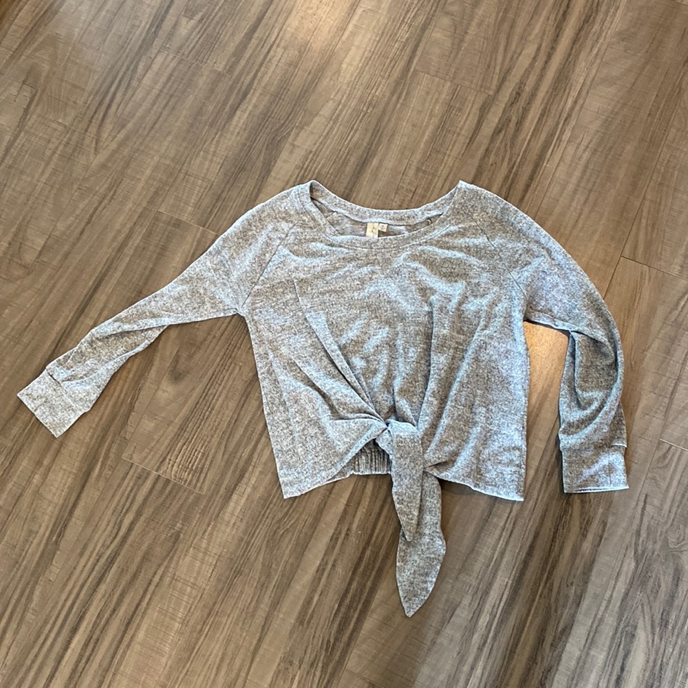 Allison Joy tie front sweatshirt